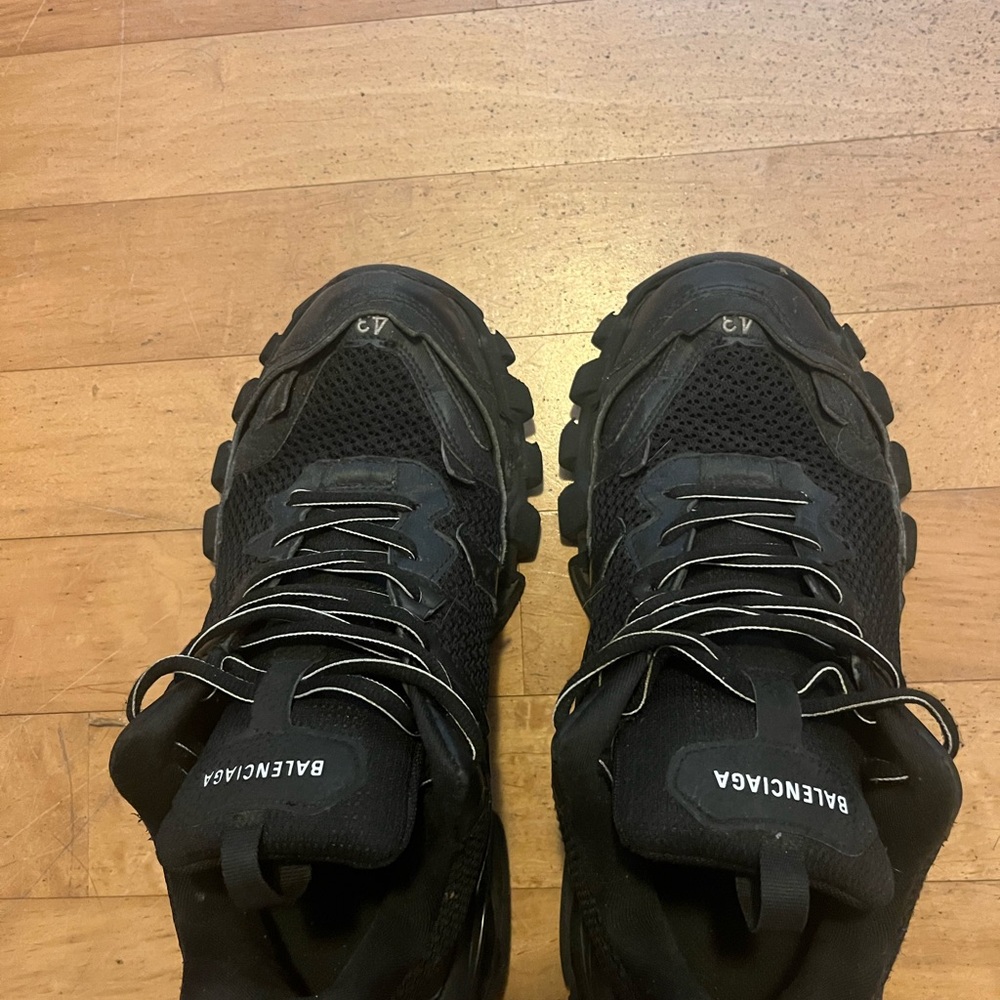 Distressed Balenciaga tracks